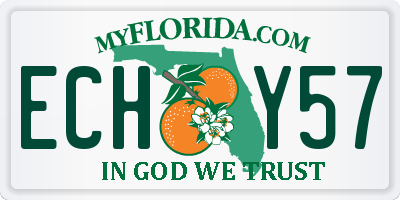 FL license plate ECHY57