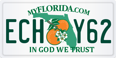 FL license plate ECHY62