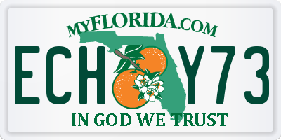 FL license plate ECHY73