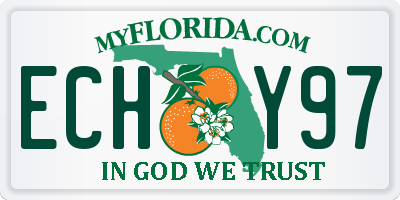 FL license plate ECHY97