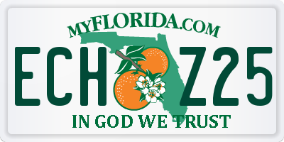 FL license plate ECHZ25