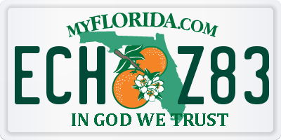 FL license plate ECHZ83