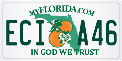 FL license plate ECIA46