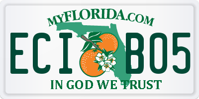 FL license plate ECIB05