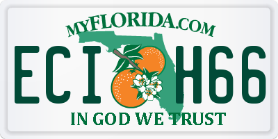 FL license plate ECIH66