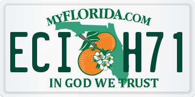 FL license plate ECIH71
