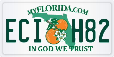 FL license plate ECIH82