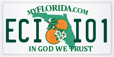 FL license plate ECII01