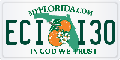 FL license plate ECII30
