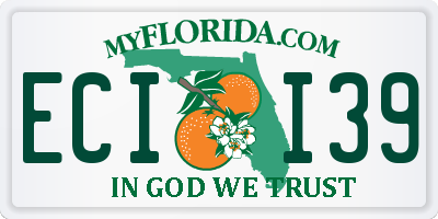 FL license plate ECII39