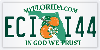 FL license plate ECII44