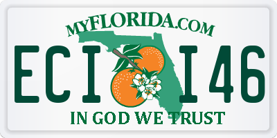 FL license plate ECII46