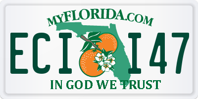 FL license plate ECII47