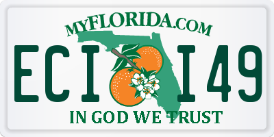 FL license plate ECII49
