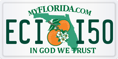 FL license plate ECII50