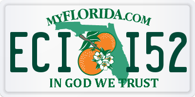 FL license plate ECII52