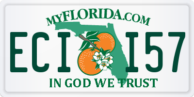 FL license plate ECII57