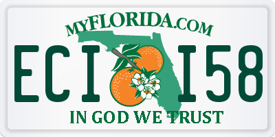 FL license plate ECII58