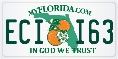 FL license plate ECII63