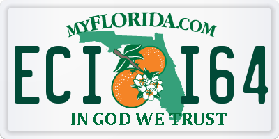 FL license plate ECII64