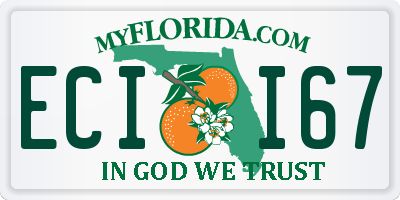 FL license plate ECII67