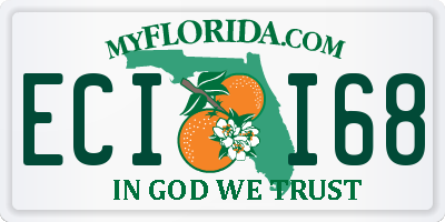 FL license plate ECII68