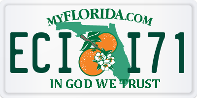 FL license plate ECII71