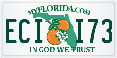 FL license plate ECII73