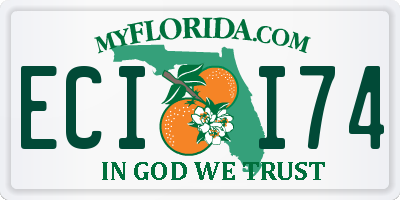 FL license plate ECII74