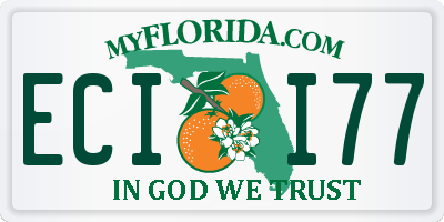 FL license plate ECII77