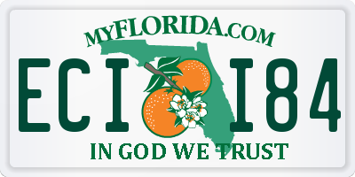 FL license plate ECII84