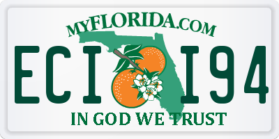 FL license plate ECII94