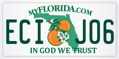 FL license plate ECIJ06