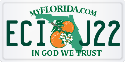 FL license plate ECIJ22