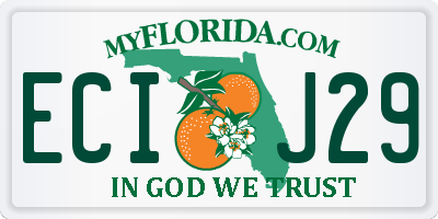 FL license plate ECIJ29