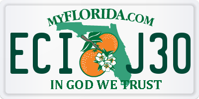 FL license plate ECIJ30