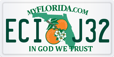 FL license plate ECIJ32