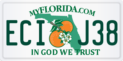 FL license plate ECIJ38