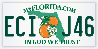 FL license plate ECIJ46