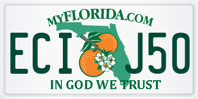 FL license plate ECIJ50