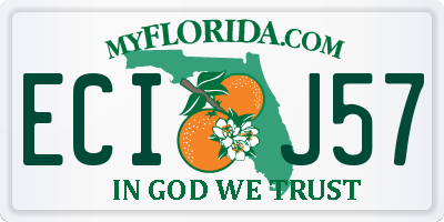 FL license plate ECIJ57