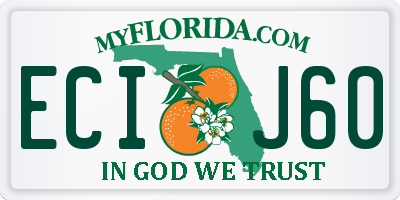 FL license plate ECIJ60