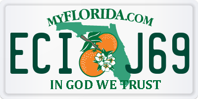 FL license plate ECIJ69