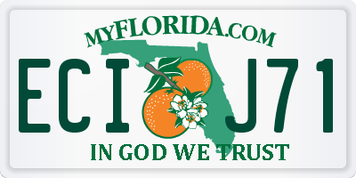 FL license plate ECIJ71