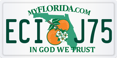 FL license plate ECIJ75