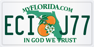 FL license plate ECIJ77