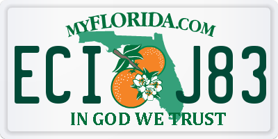 FL license plate ECIJ83