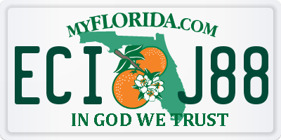 FL license plate ECIJ88