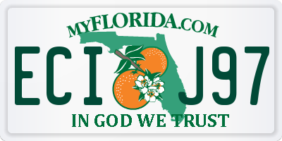 FL license plate ECIJ97