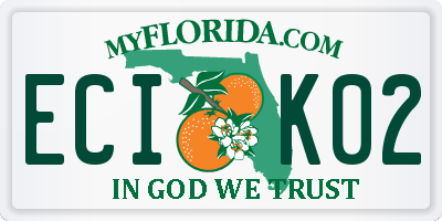 FL license plate ECIK02